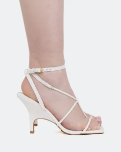 Women L'INTERVALLE Liquid White Leather