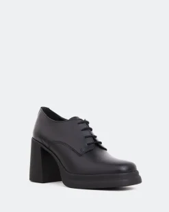 Women L'INTERVALLE Lombardia Black Leather