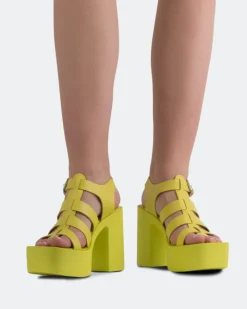 Women L'INTERVALLE Loup Yellow Leather