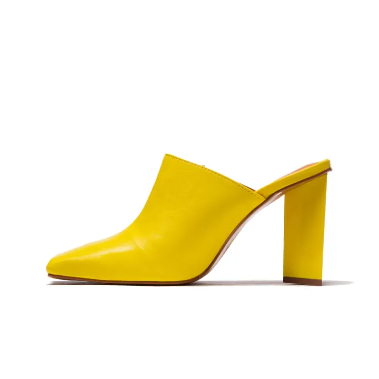 Women L'INTERVALLE Loutro Yellow Leather