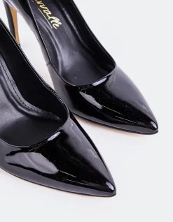 Women L'INTERVALLE Love Black Patent