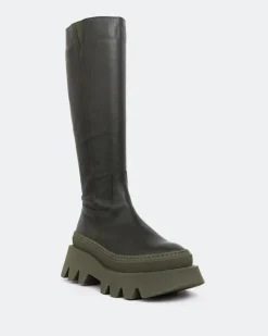 Women L'INTERVALLE Mahone Green Leather