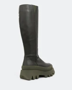 Women L'INTERVALLE Mahone Green Leather