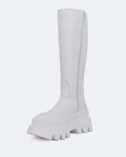 Women L'INTERVALLE Mahone White Leather