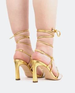Women L'INTERVALLE Maido, Gold Leather/Cuir Or