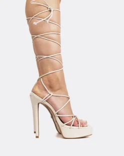 Women L'INTERVALLE Malibu Off White Leather