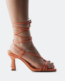 Women L'INTERVALLE Manola Coral Leather