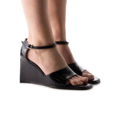 Women L'INTERVALLE Mariposa Black Leather
