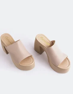 Women L'INTERVALLE Marousi Nude Leather