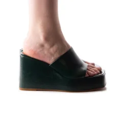 Women L'INTERVALLE Matamoros Green Leather