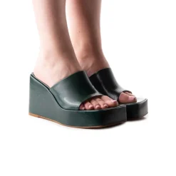 Women L'INTERVALLE Matamoros Green Leather