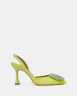 Women L'INTERVALLE Mayta Green Leather