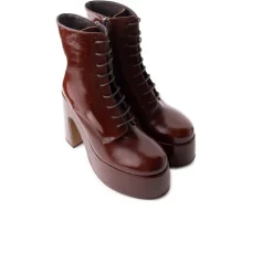 Women L'INTERVALLE Mellow Chestnut Leather