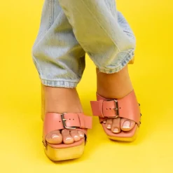 Women L'INTERVALLE Micro Pink Leather