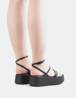 Women L'INTERVALLE Miel Black Leather