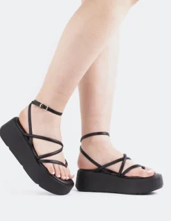Women L'INTERVALLE Miel Black Leather
