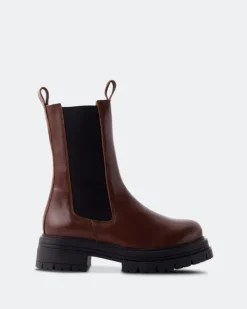 Women L'INTERVALLE Missouri Brown Leather