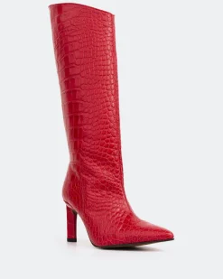 Women L'INTERVALLE Monarque Red Leather
