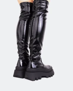 Women L'INTERVALLE Moncton Black Naplack Stretch