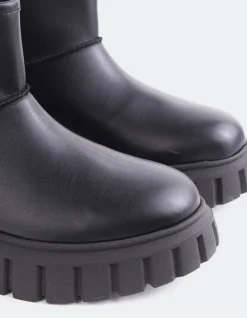 Women L'INTERVALLE Mortara Black Leather