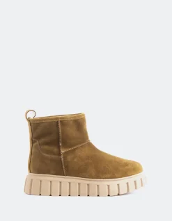Women L'INTERVALLE Mortara Brown Suede