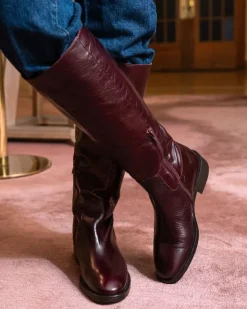 Women L'INTERVALLE Moyle Burgundy Leather