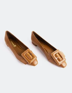 Women L'INTERVALLE Mulan Chestnut Leather