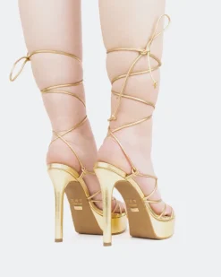 Women L'INTERVALLE Nevis Gold Metal