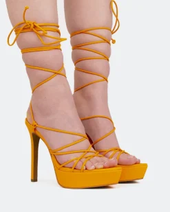Women L'INTERVALLE Nevis Orange Leather