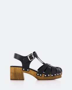 Women L'INTERVALLE Oline Black Leather