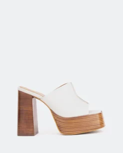 Women L'INTERVALLE Overboard Off White Leather/Cuir Blanc Cassé