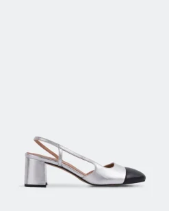 Women L'INTERVALLE Palar Silver Metallic Leather