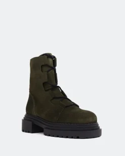 Women L'INTERVALLE Pantone Khaki Suede