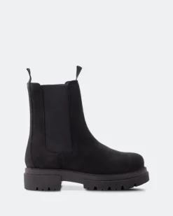 Women L'INTERVALLE Percé Black Nubuck