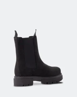 Women L'INTERVALLE Percé Black Nubuck