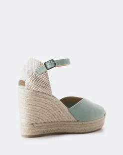 Women L'INTERVALLE Petrolina Green Canvas