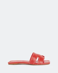 Women L'INTERVALLE Placida Red Leather