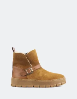 Women L'INTERVALLE Plorin Cognac Suede
