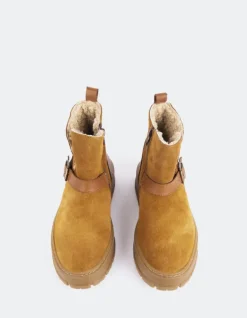 Women L'INTERVALLE Plorin Cognac Suede