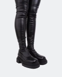 Women L'INTERVALLE Potka Black Stretch