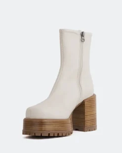 Women L'INTERVALLE Prescot Off White Leather
