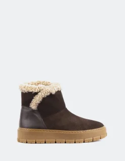 Women L'INTERVALLE Primord Brown Suede