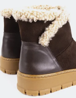 Women L'INTERVALLE Primord Brown Suede