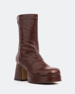 Women L'INTERVALLE Qoli Chestnut Leather