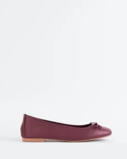 Women L'INTERVALLE Ramesses Burgundy Leather