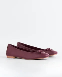 Women L'INTERVALLE Ramesses Burgundy Leather