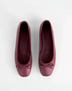 Women L'INTERVALLE Ramesses Burgundy Leather