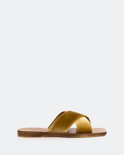 Women L'INTERVALLE Ranch Gold Velvet
