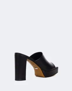 Women L'INTERVALLE Republic, Black Leather/Cuir Noir