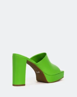 Women L'INTERVALLE Republic, Green Leather/Cuir Vert